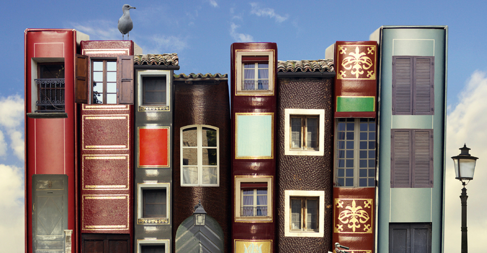Houses made of books 