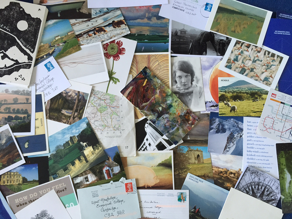 letters and postcards sent to Robert Macfarlane