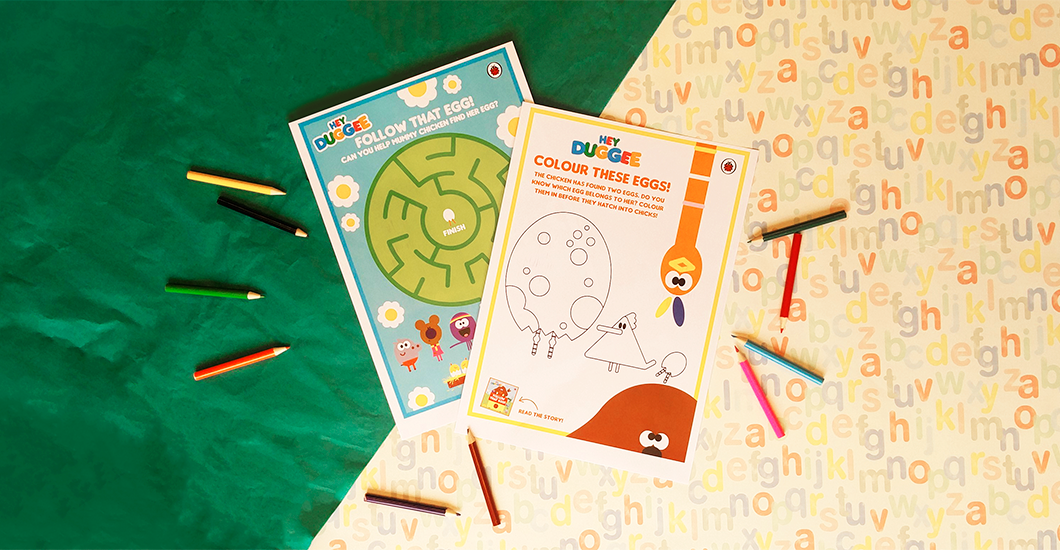 Hey Duggee Easter activity sheets