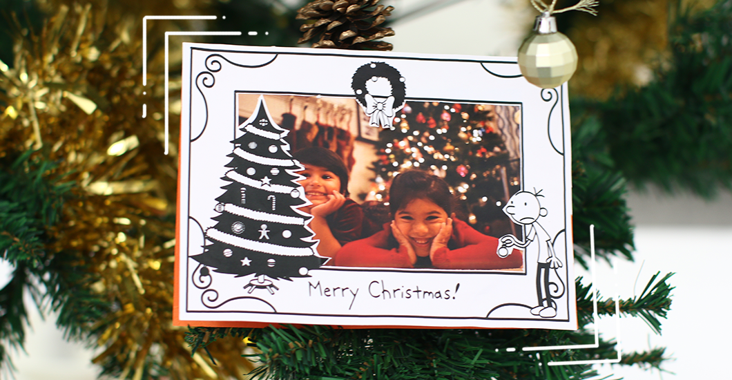 Wimpy Kid christmas photo card