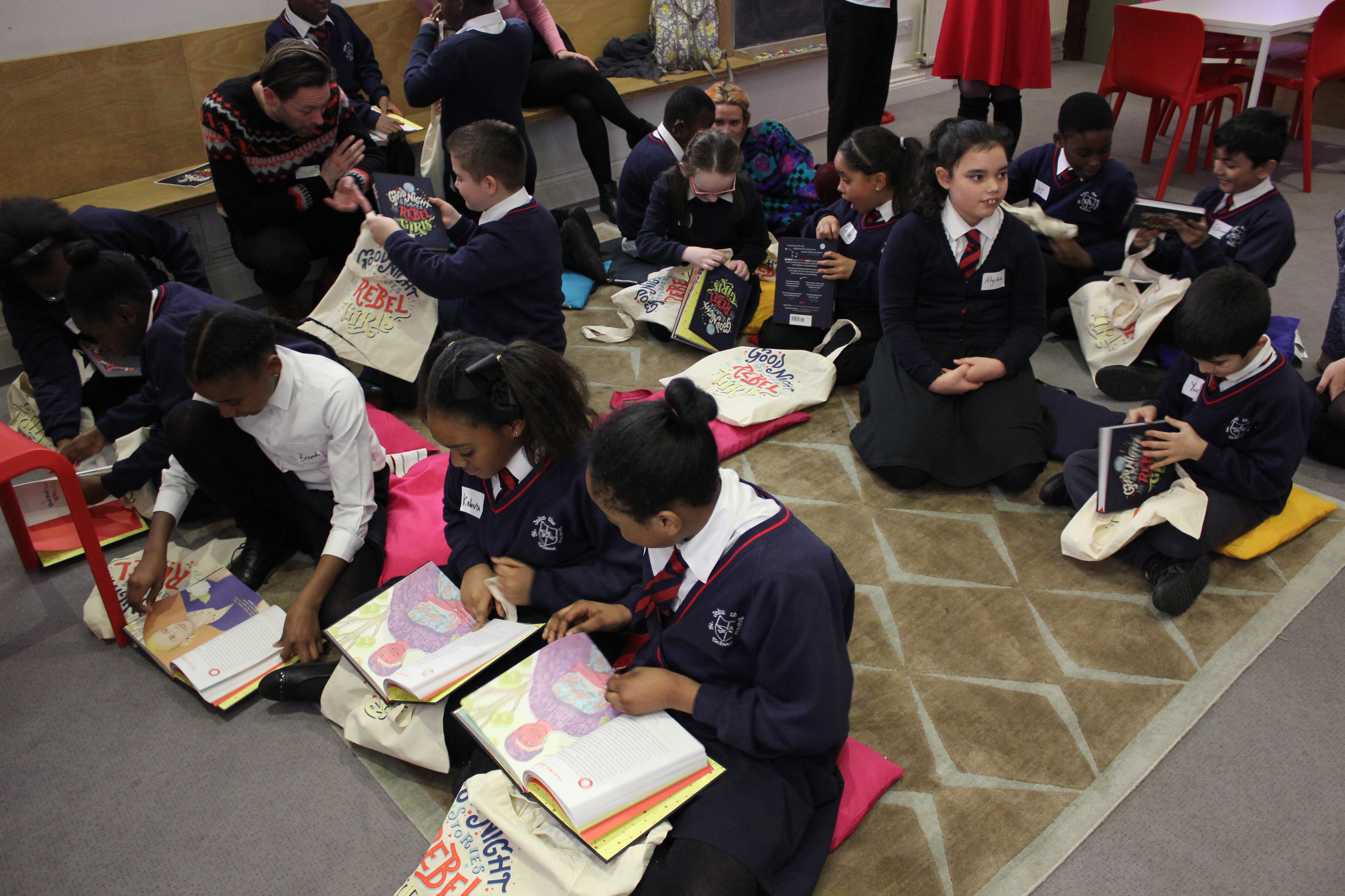 London schoolchildren inspired to write their own Goodnight Stories for Rebel Girls with Ministry of Stories 