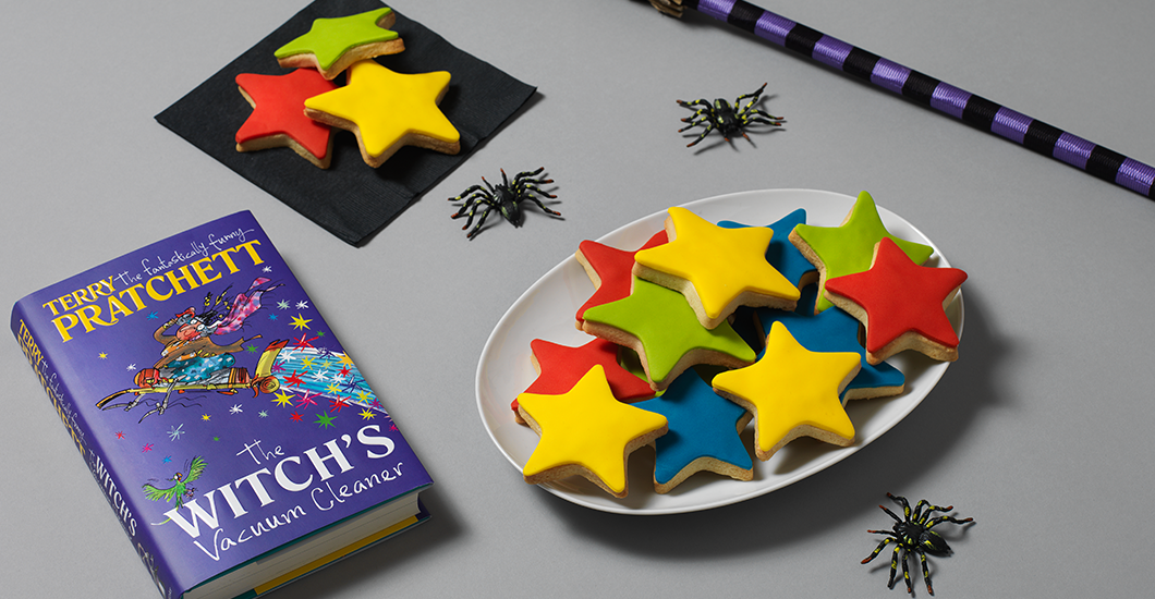 Make some star-shaped biscuits from The Witch's Vacuum Cleaner