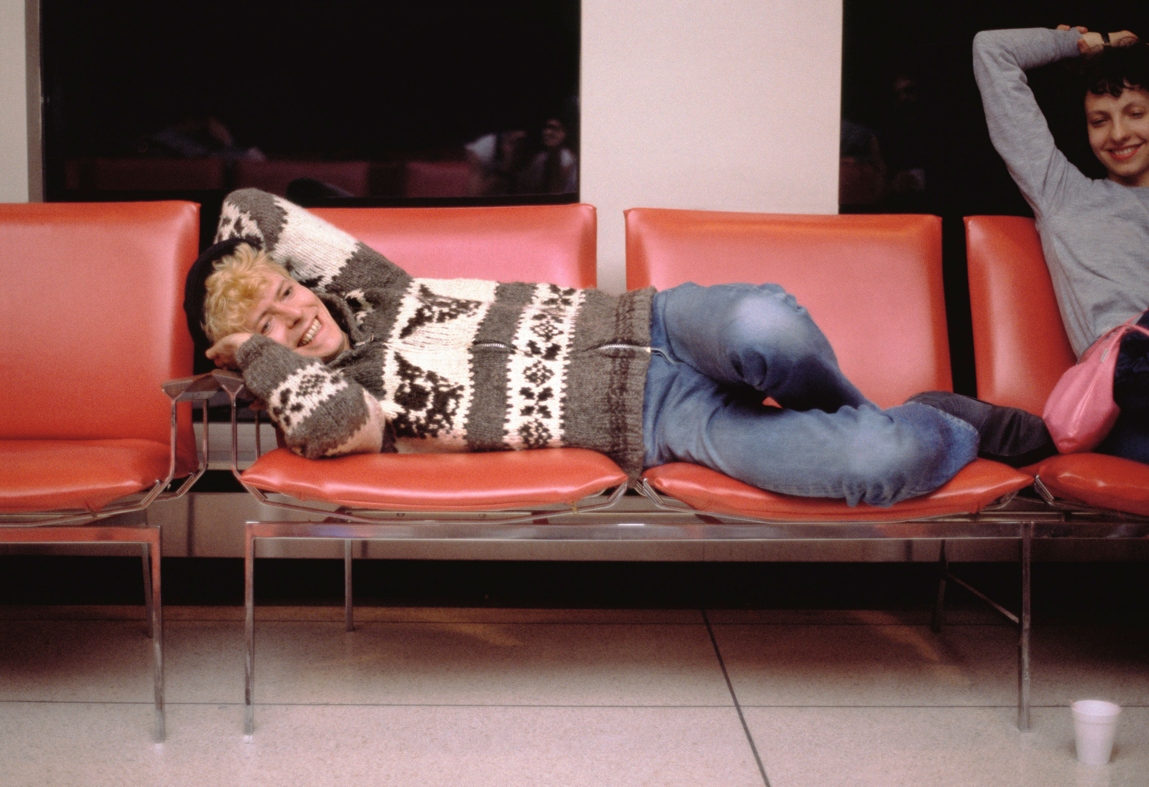 David Bowie offstage