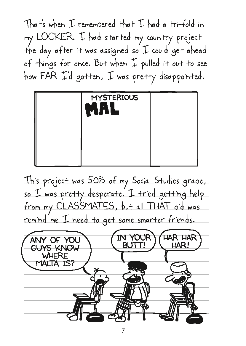 diary of a wimpy kid extract the meltdown 5