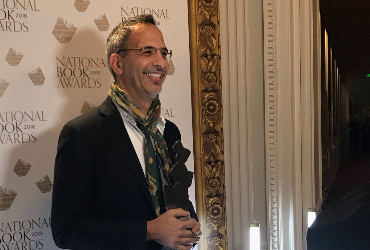 Simple author Yotam Ottolenghi with his National Book Award