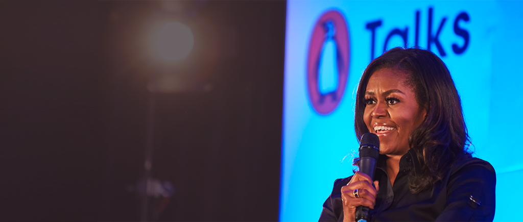 Michelle Obama at a Penguin Talk