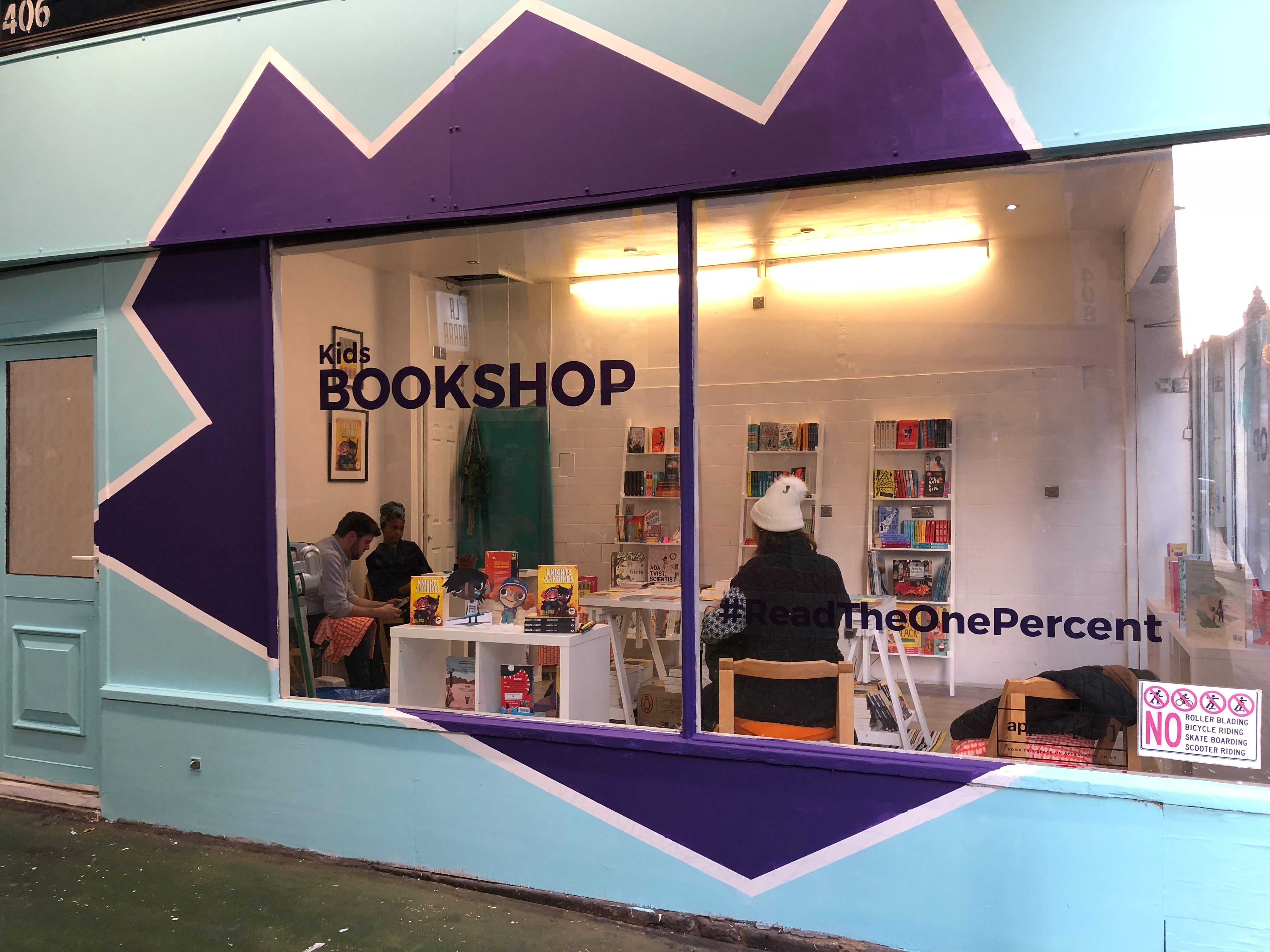The #ReadTheOnePercent bookshop