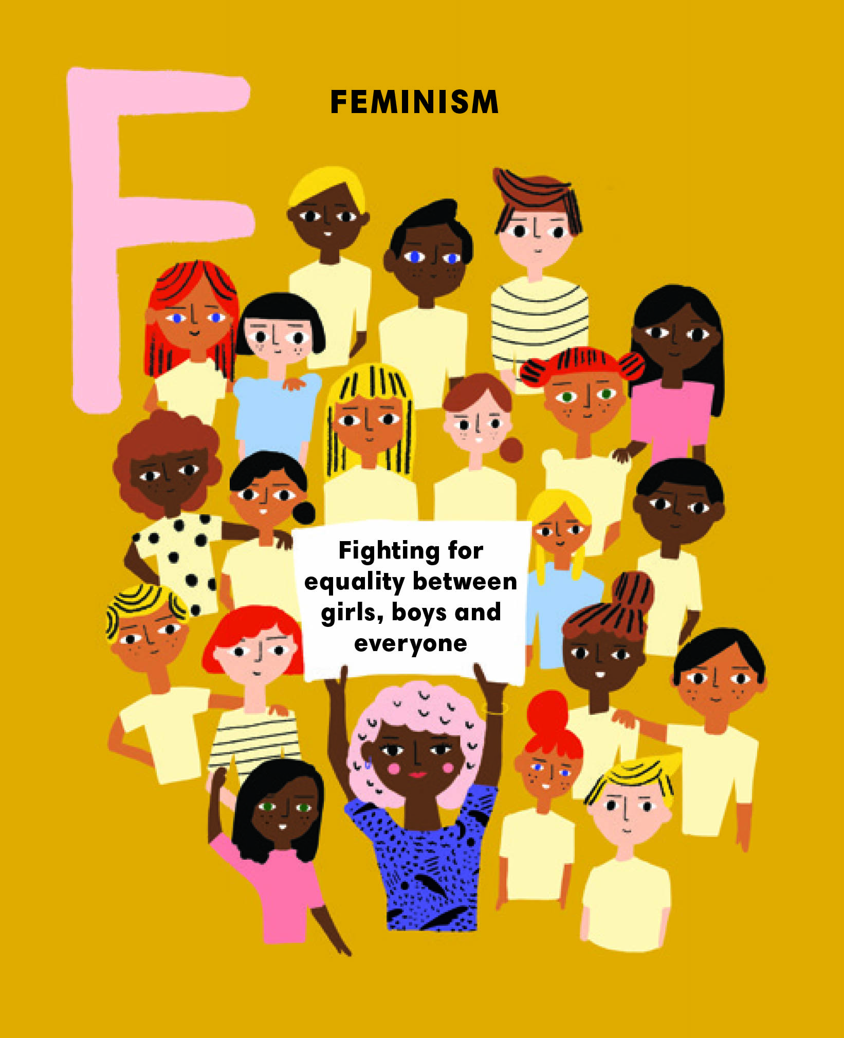 F is for Feminism letter F