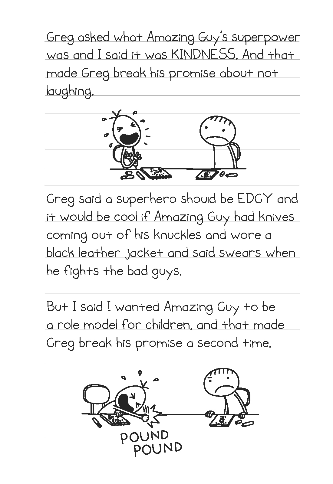 diary of an awesome friendly kid extract page 10