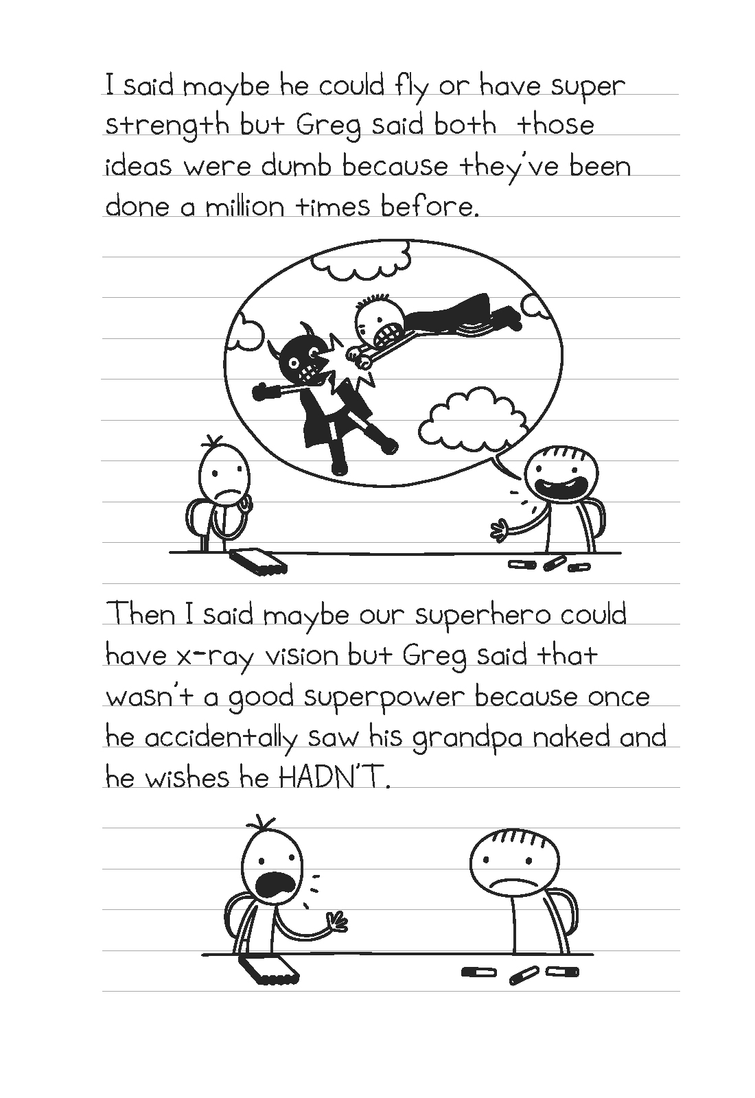 diary of an awesome friendly kid extract page 2