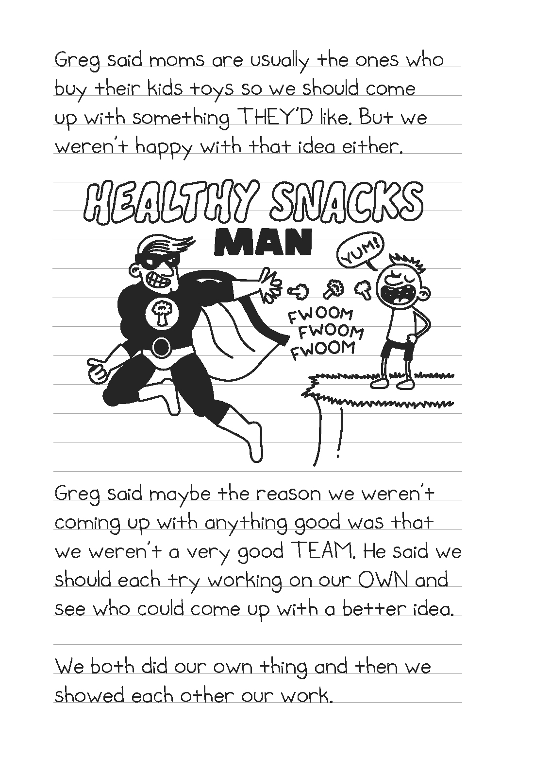 diary of an awesome friendly kid extract page 7