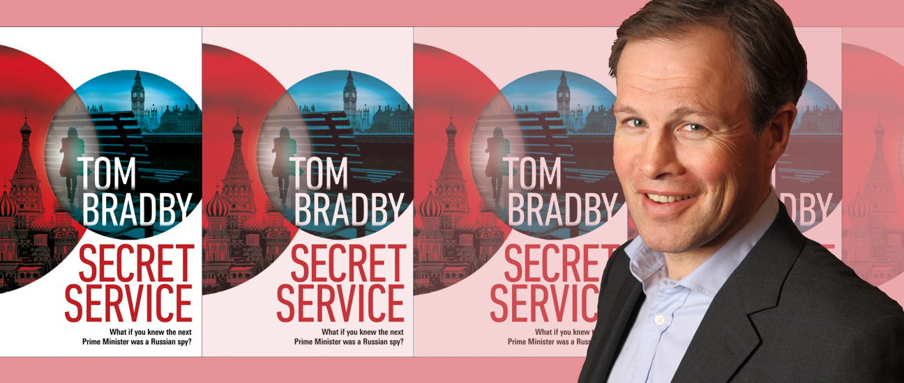 Tom Bradby with his book Secret Service