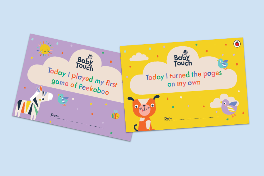 Baby Touch milestone cards