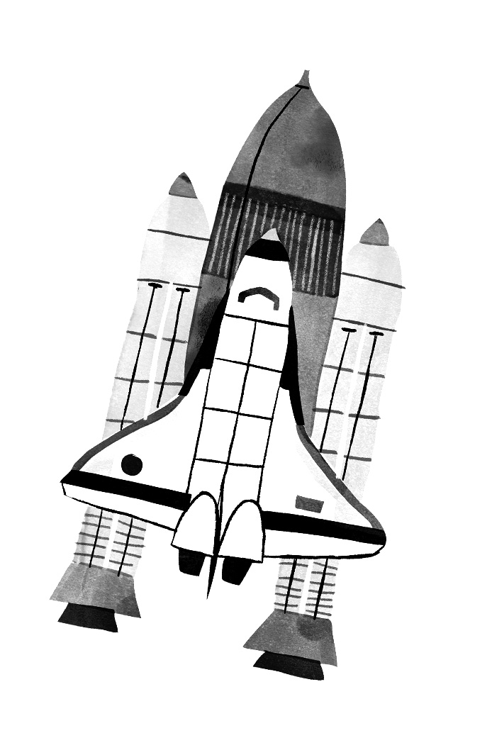 An illustration of Apollo 11