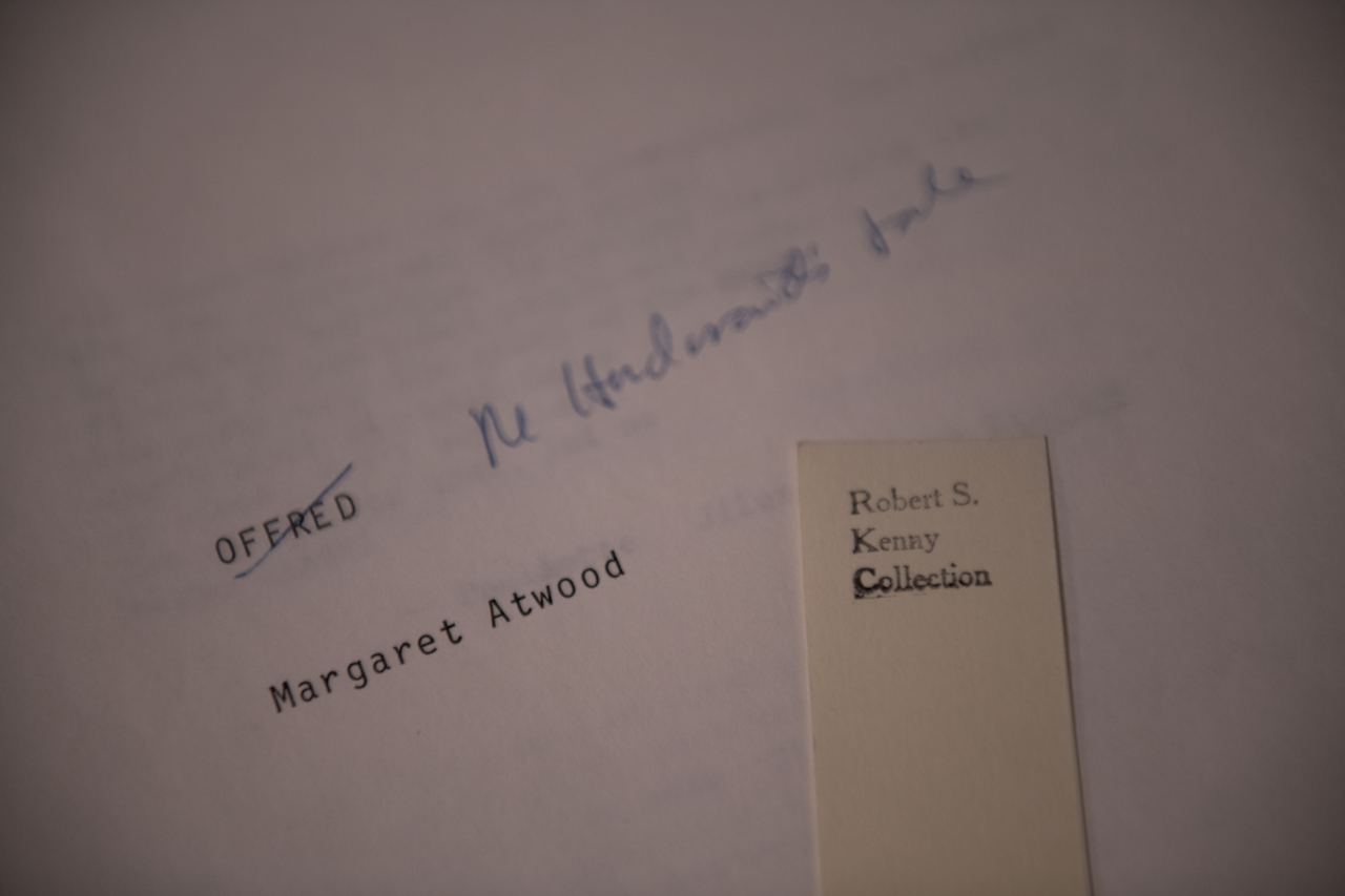 Margaret Atwood's archives for The Handmaid's Tale and The Testaments