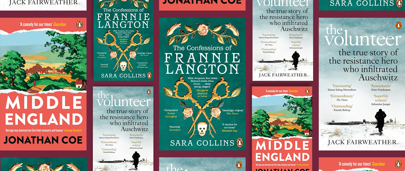 Winning titles by Jonathan Coe, Sara Collins and Jack Fairweather