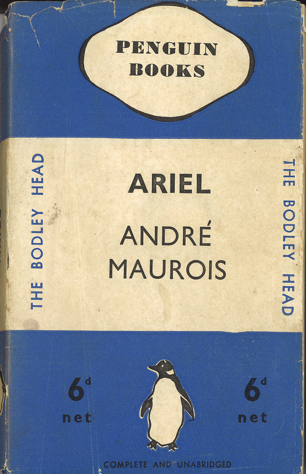 The first Penguin book, Ariel by Andre Maurois