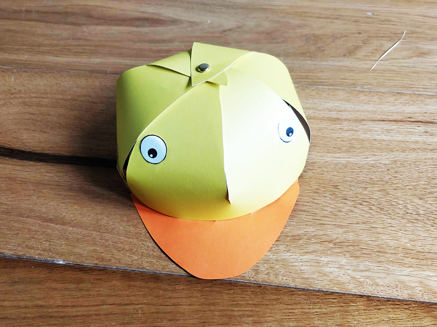Peppa Pig Easter crafts chick hat