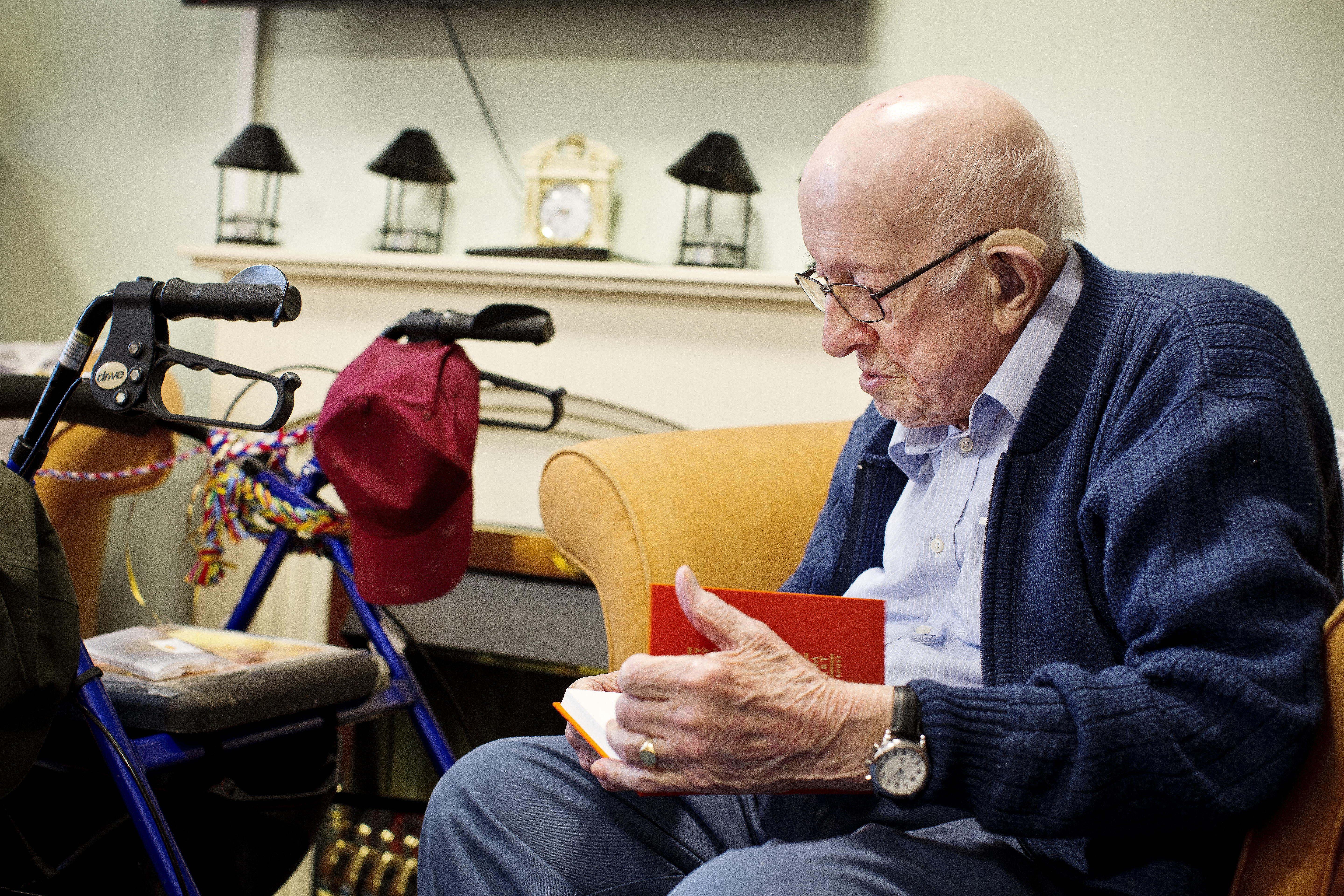 Photo of an elderly reader