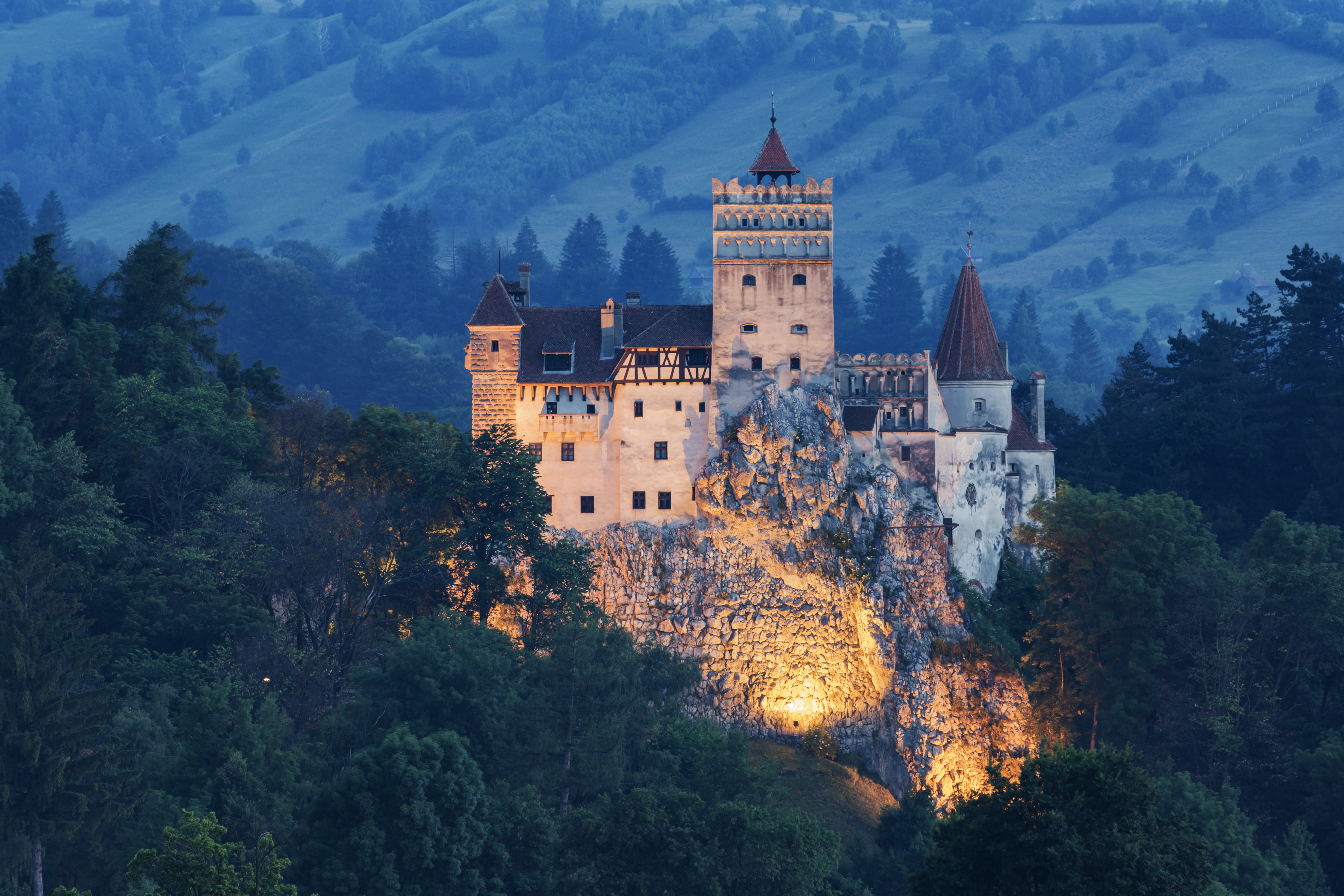 Castle on the Hill in Transylvania. Image: Jeremy Woodhouse/Getty