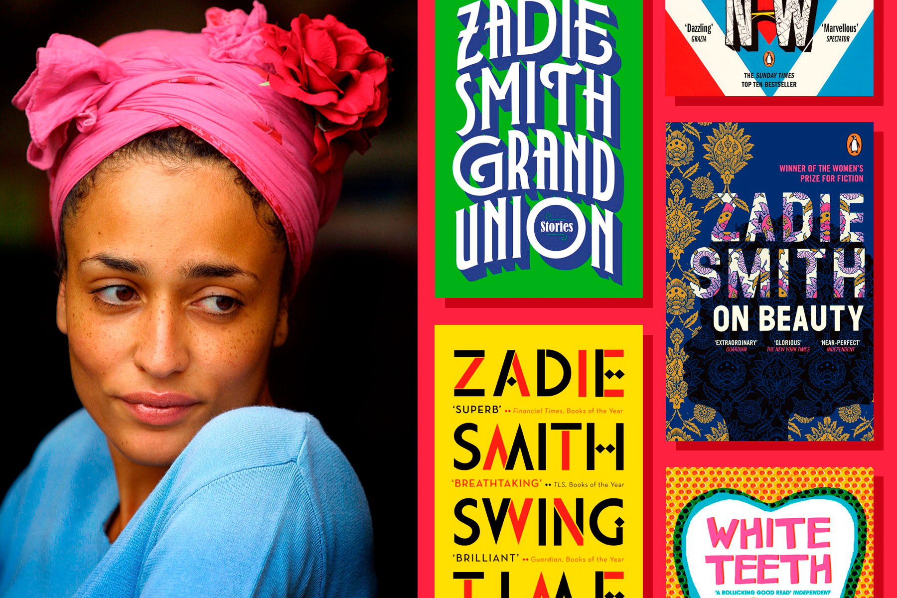 Zadie Smith's books include novels and essay collections. Image of Smith: Getty