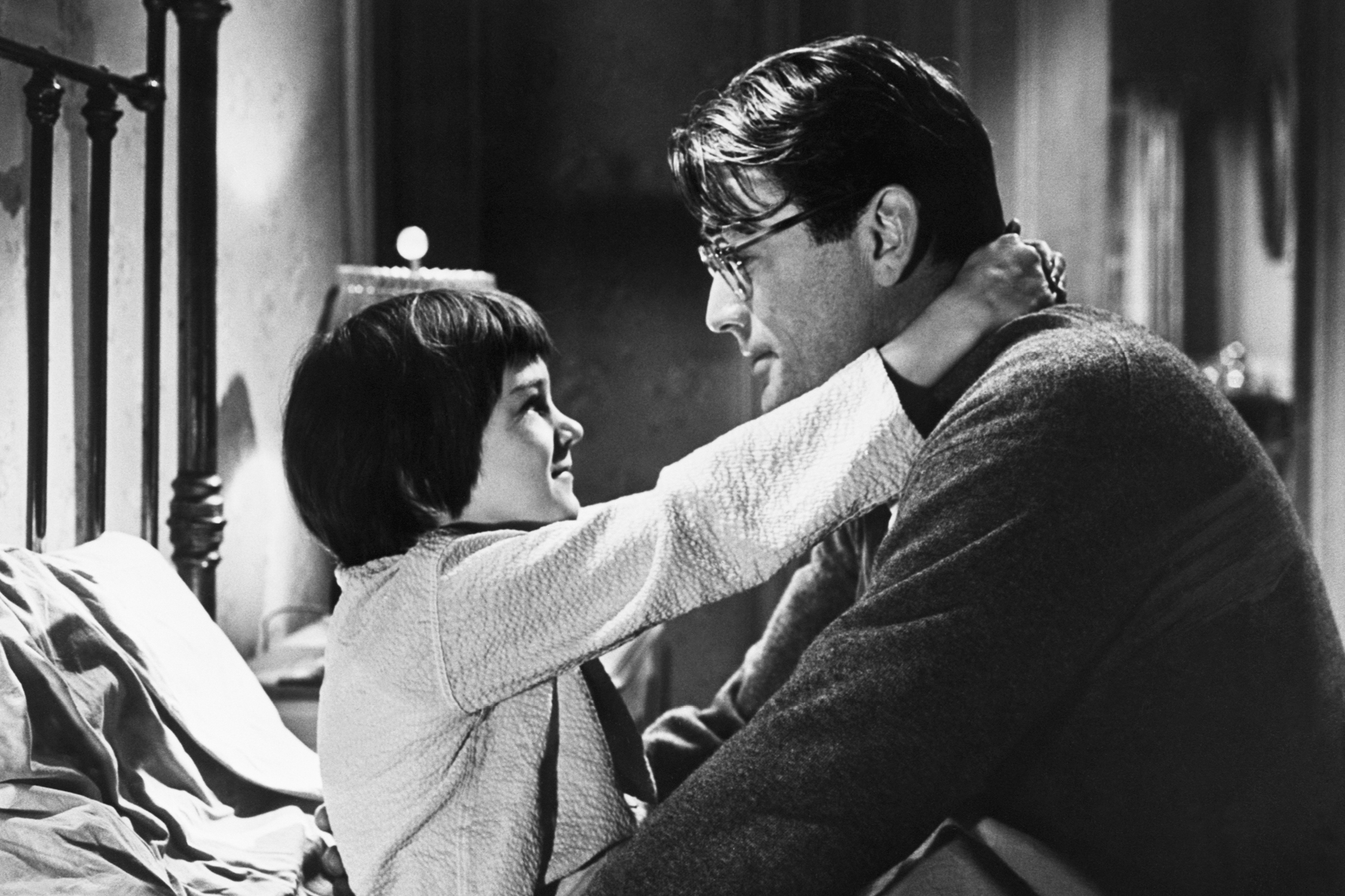 Atticus Finch, played here by Gregory Peck in the 1963 adaptation of Harper Lee's To Kill a Mockingbird, is one of literature's truly great dads. Image: Getty