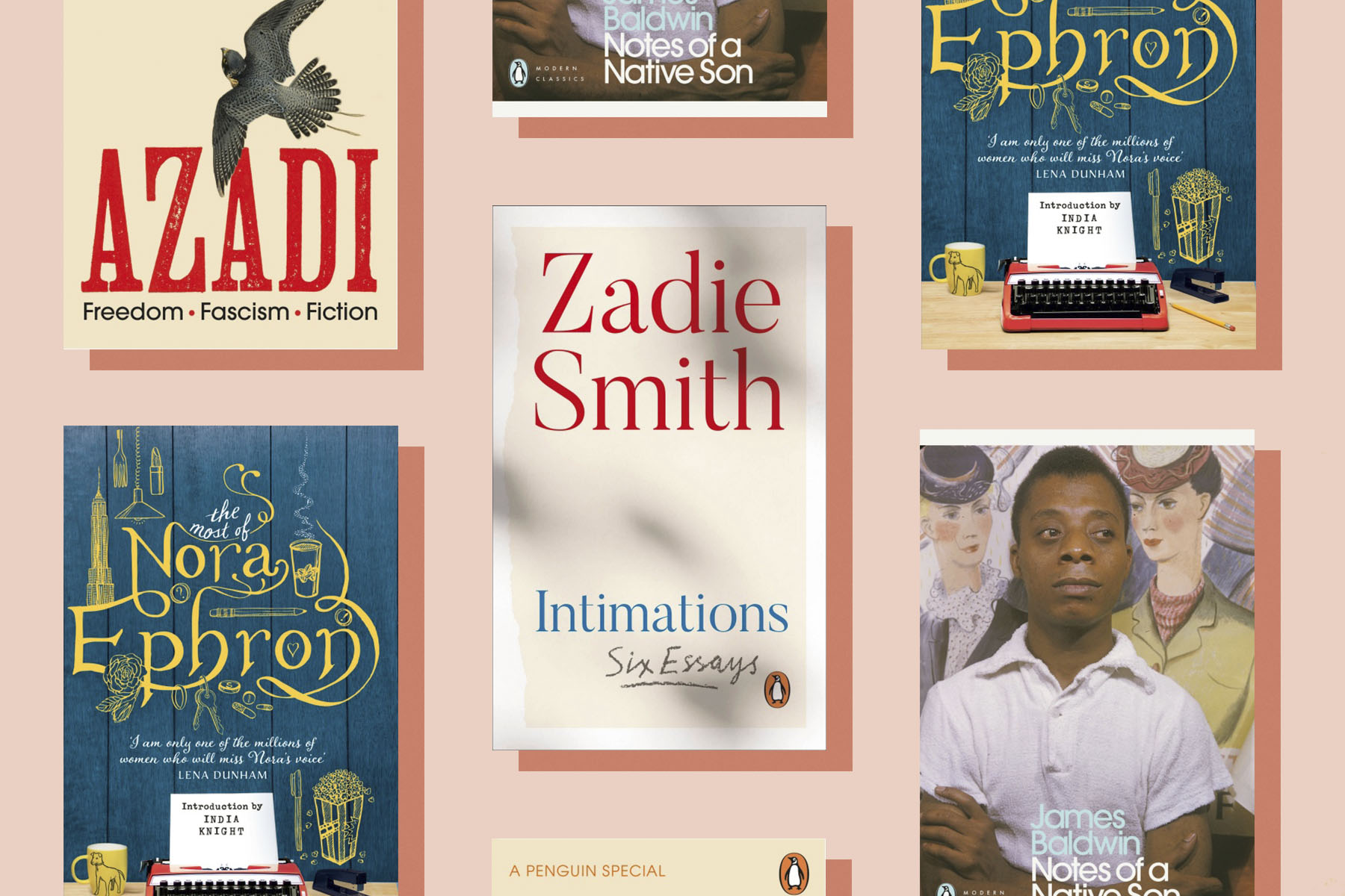The best essay collections including Zadie Smith's Intimations, James Baldwin's Notes of a Native Son and Nora Ephron's The Most of Nora Ephron.