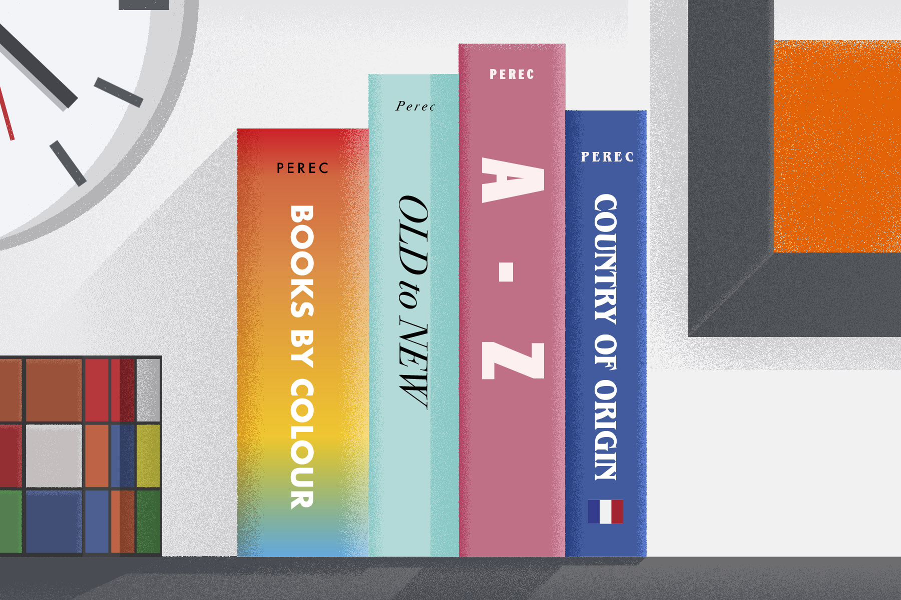 Bookshelves, according to Perec