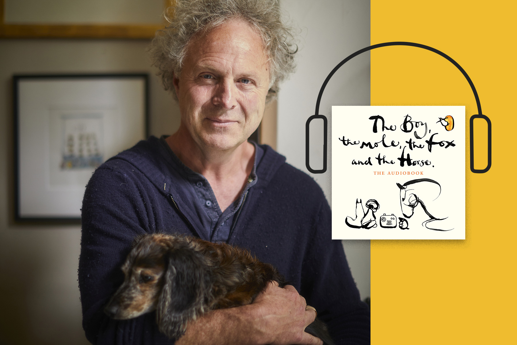 Charlie Mackesy, author and audiobook narrator of The Boy, The Mole, The Fox and The Horse