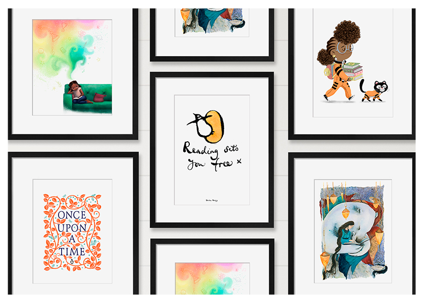 Five prints created by artists to celebrate Penguin's 85th birthday.