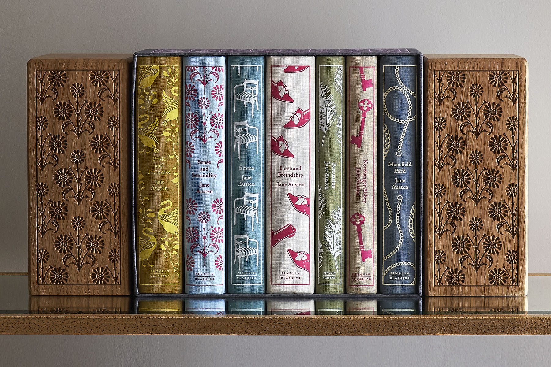 A photograph of Austen clothbound classics