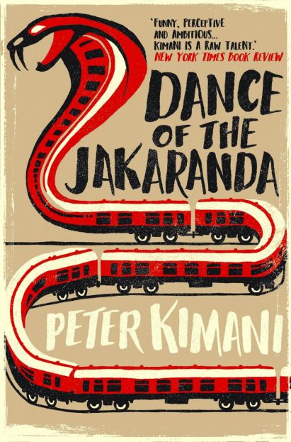 Cover of Dance of the Jakaranda, a red snake on a beige background