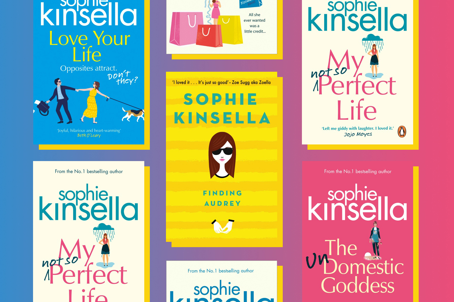 Image of Sophie Kinsella book covers