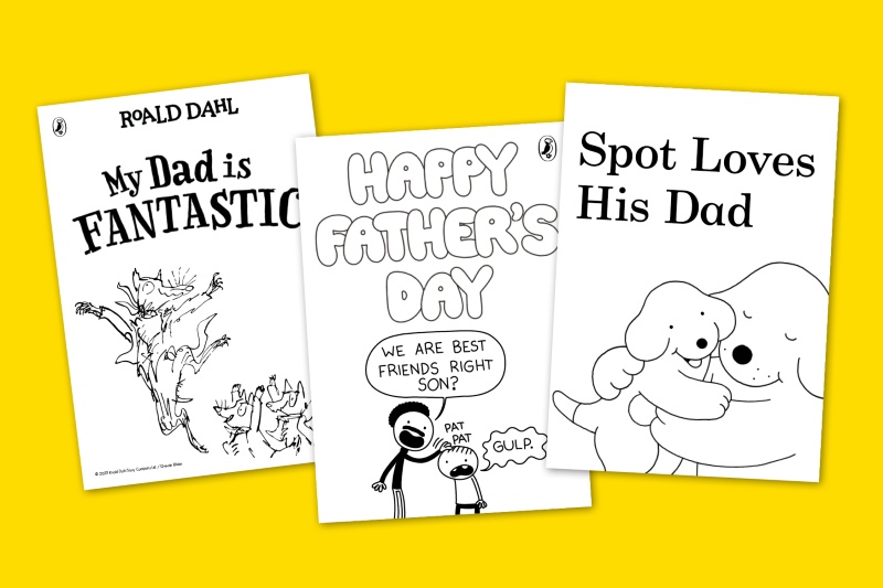 Fathers day cards from Puffin