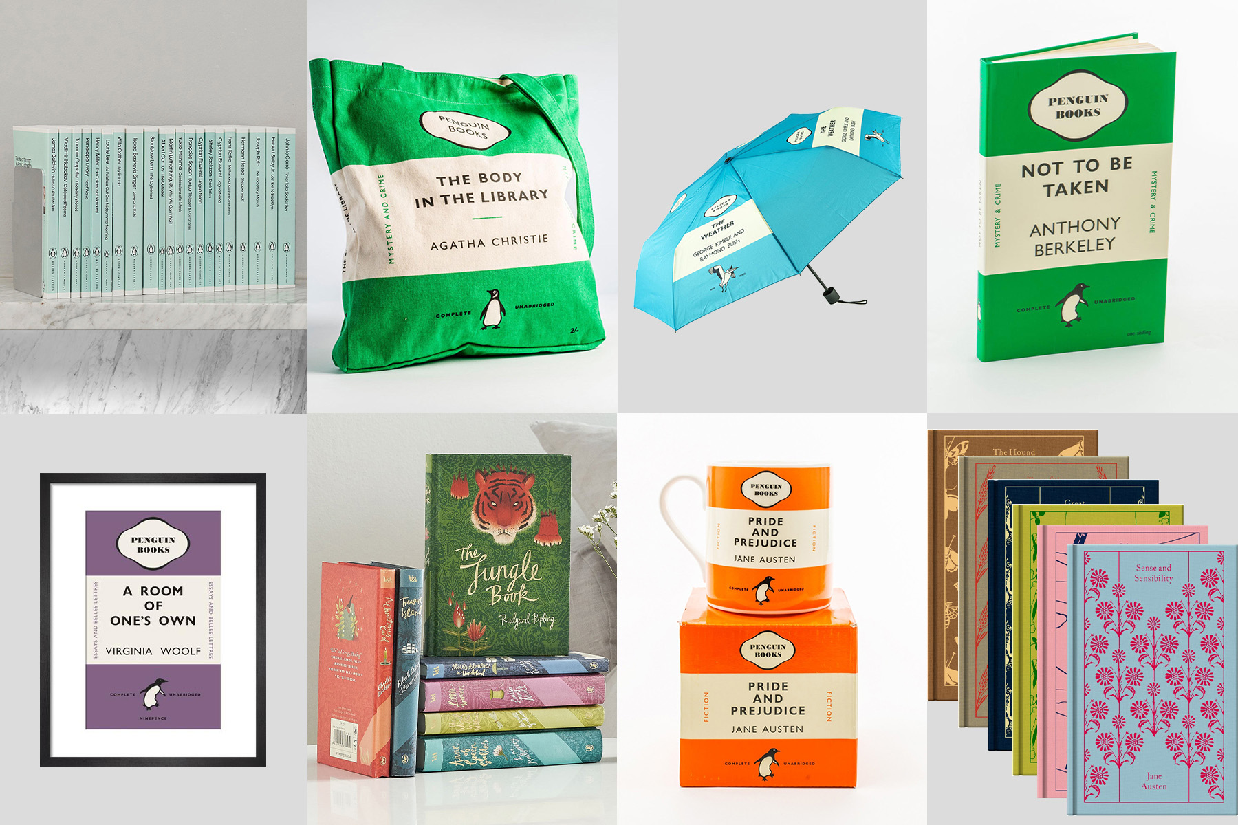 Grid of products from Penguin Shop
