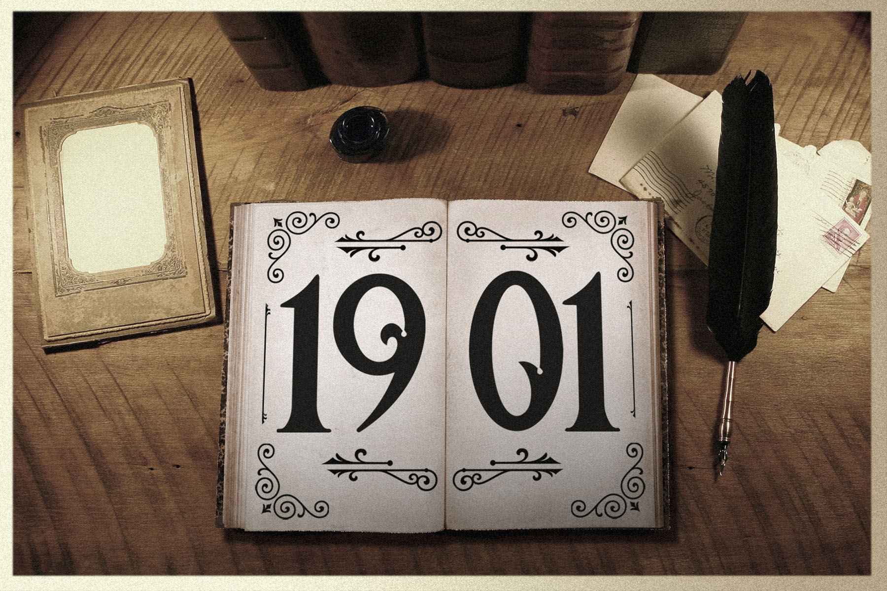An illustration of a book against a background