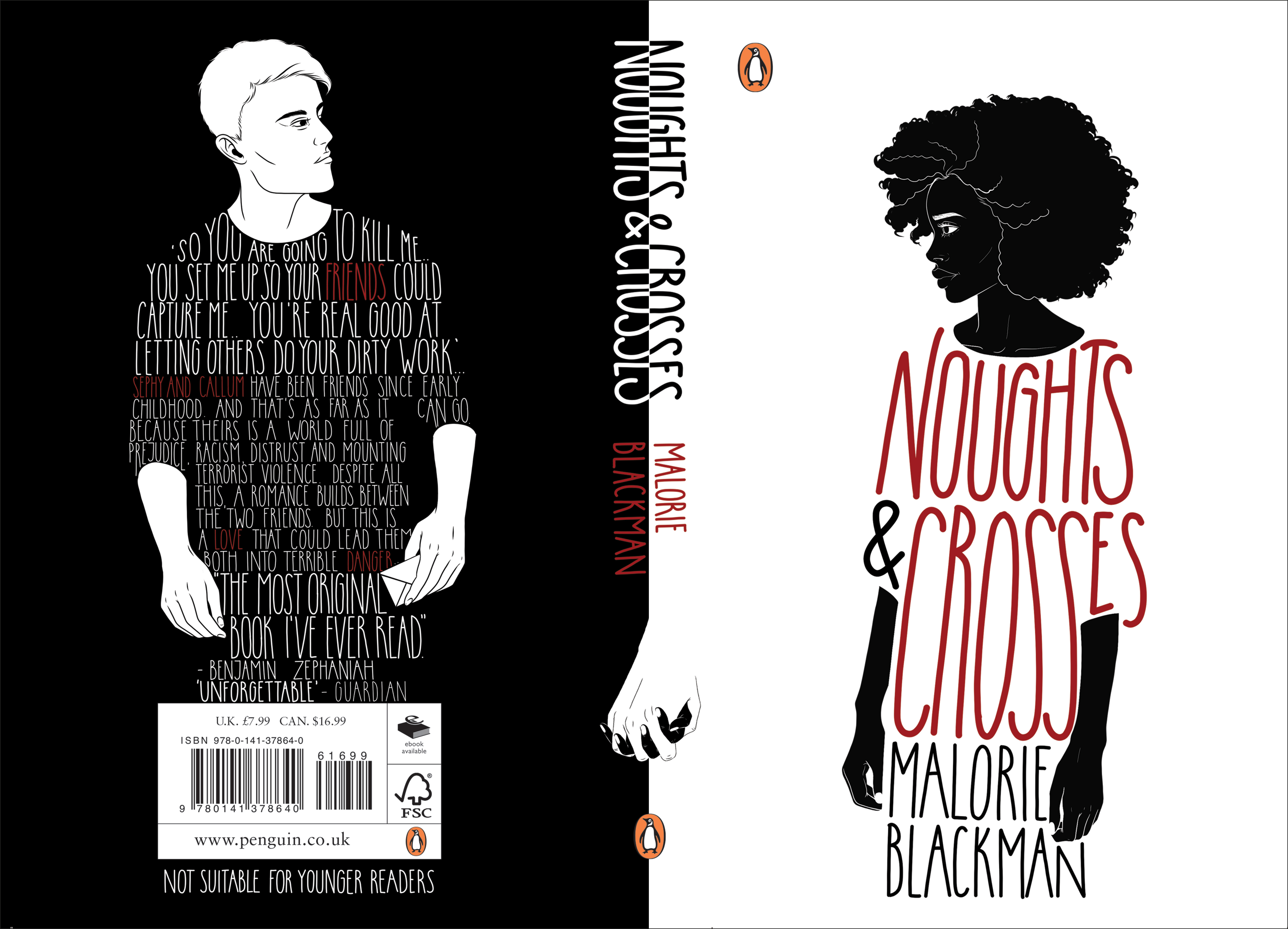 Nought & Crosses book cover design