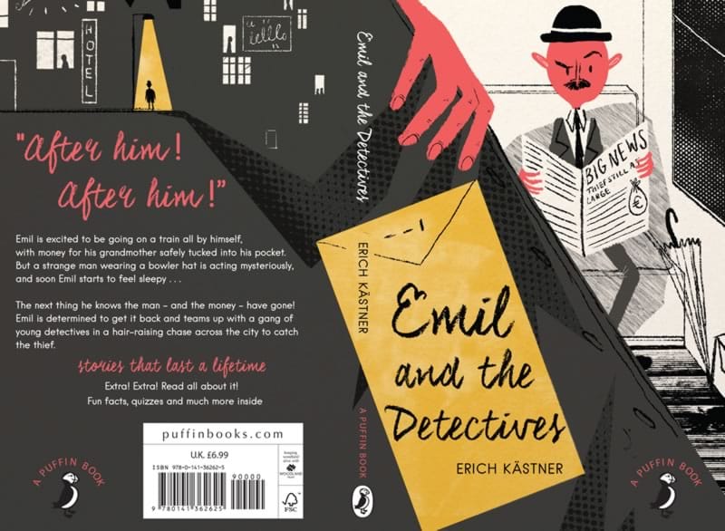 Emil and the Detectives book cover design