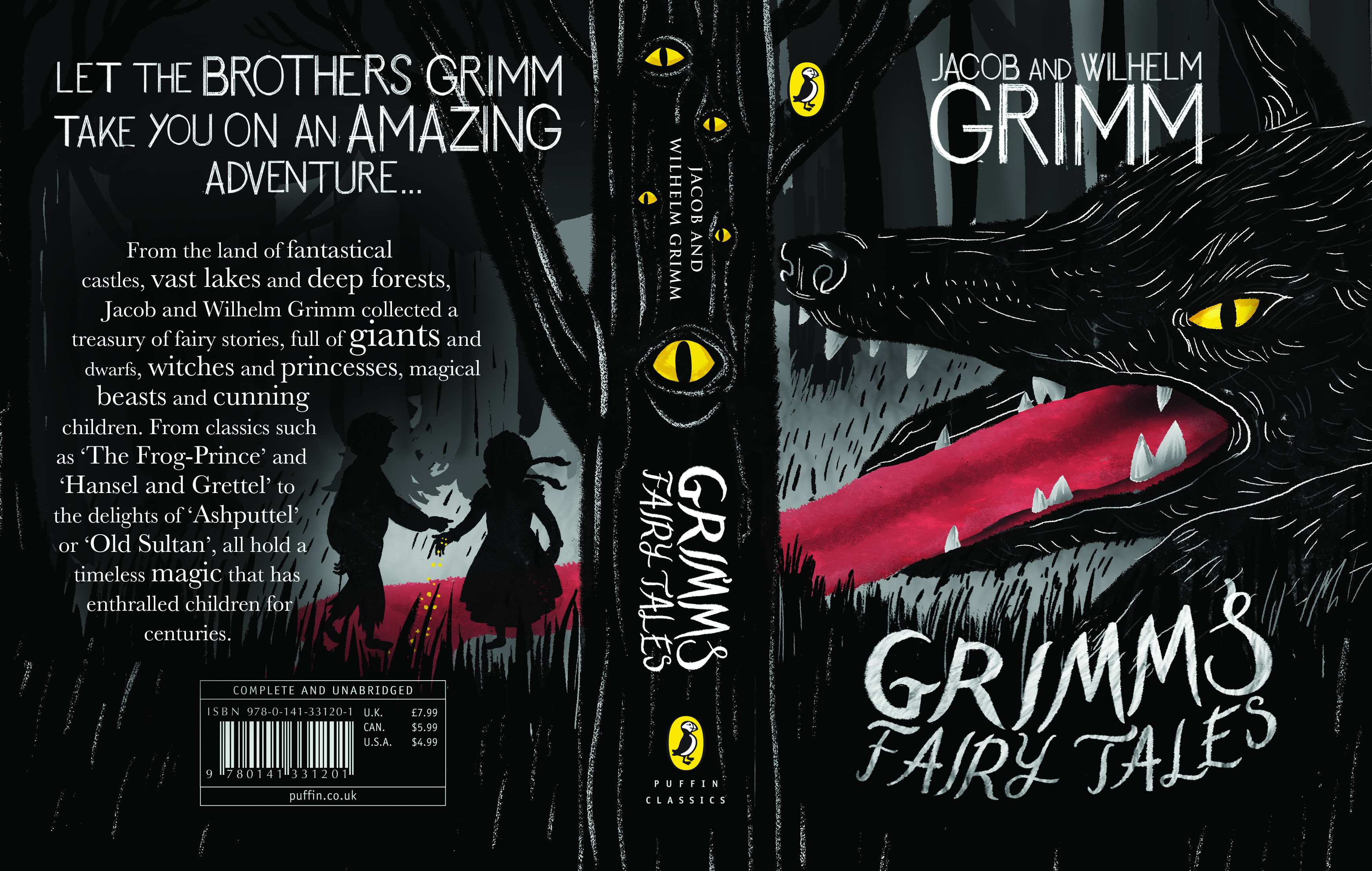 Grimm's Fairy Tales book cover design