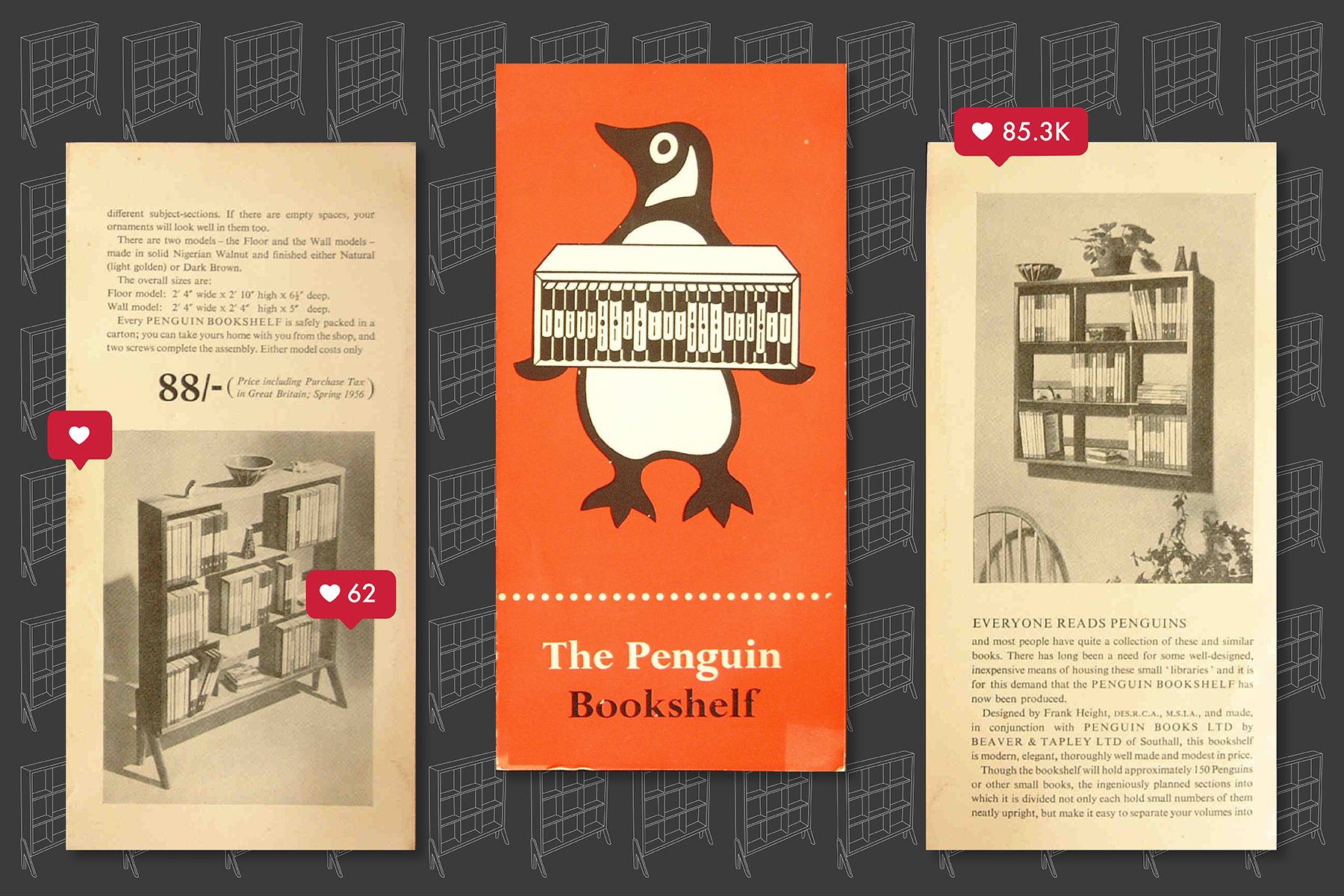 Image of adverts for the Penguin Bookshelf