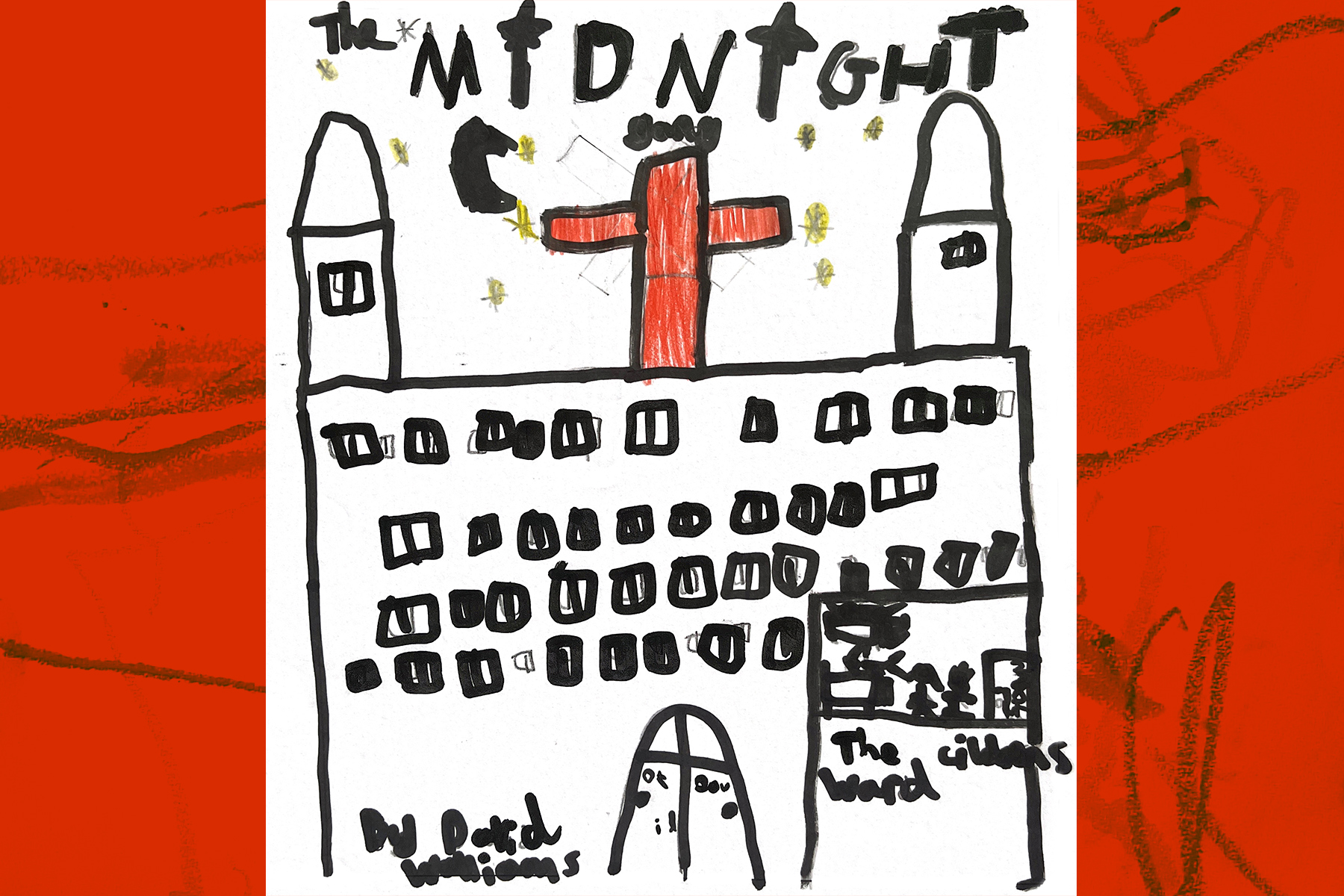 A book cover drawn by a child