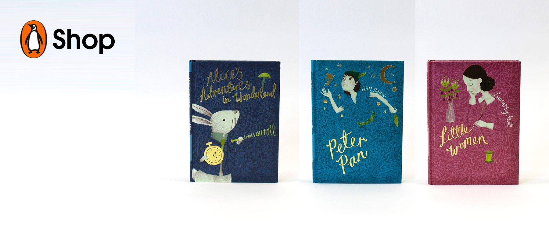 V&A Children's Classics, Alice in Wonderland, Peter Pan, Little Women