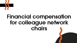 Financial compensation for colleague network chairs