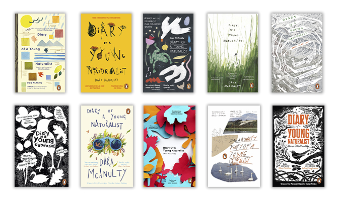 Shortlisted designs for the Penguin Cover Design Award 2022 with 'Diary of a Young Naturalist'