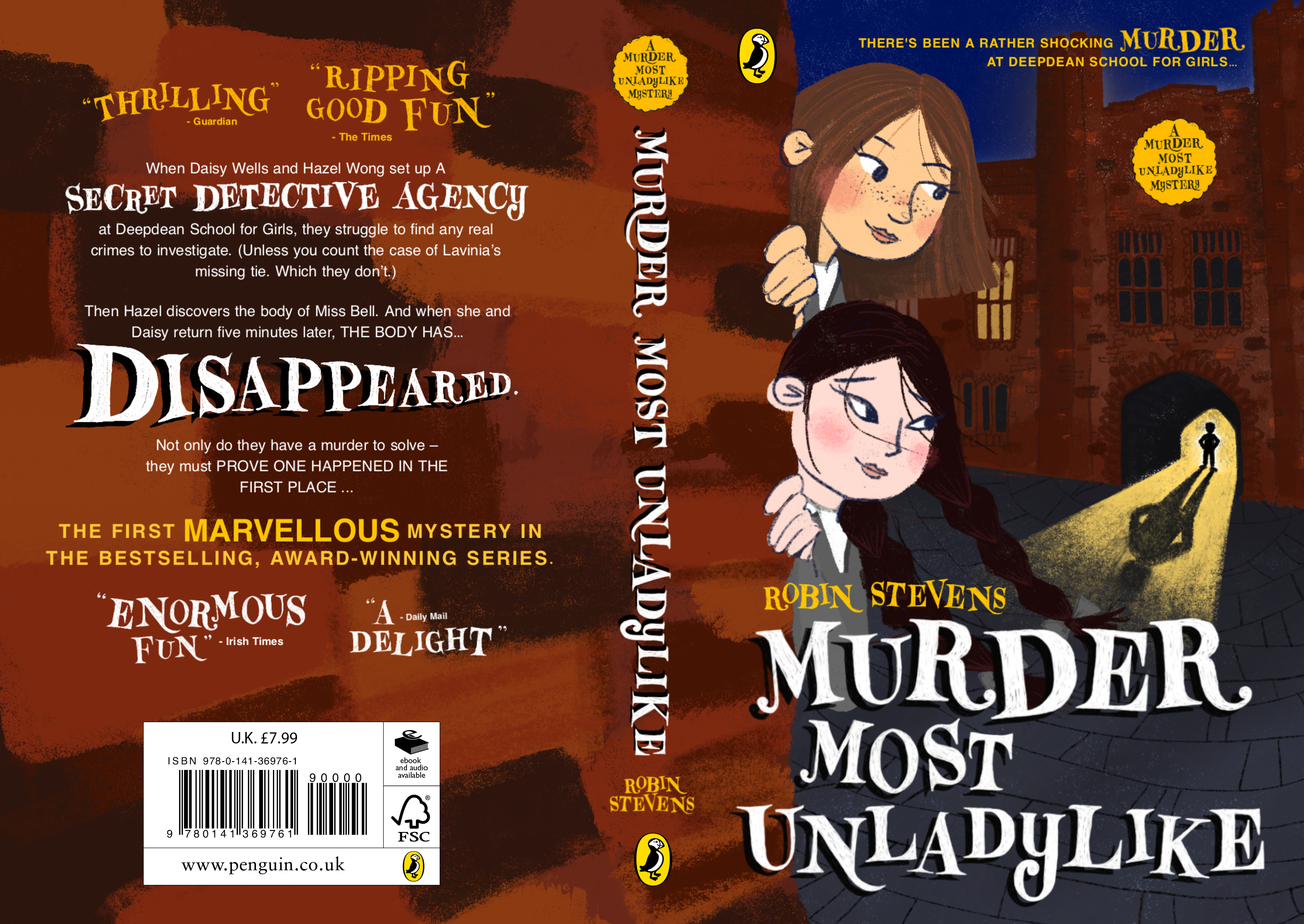 Hannah Barry's cover design of 'Murder Most Unladylike'