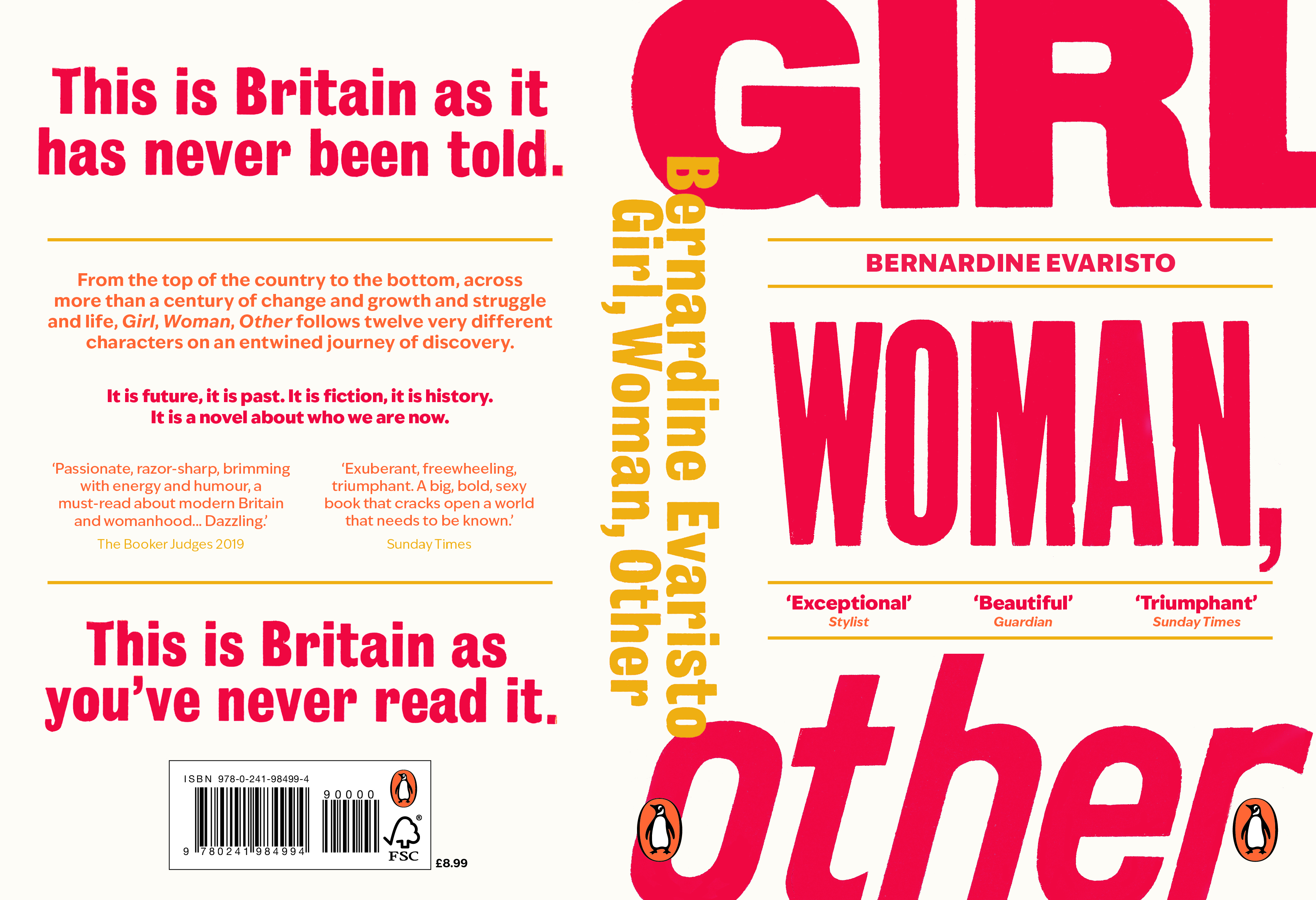Julia Villard's cover design of 'Girl, Woman, Other'