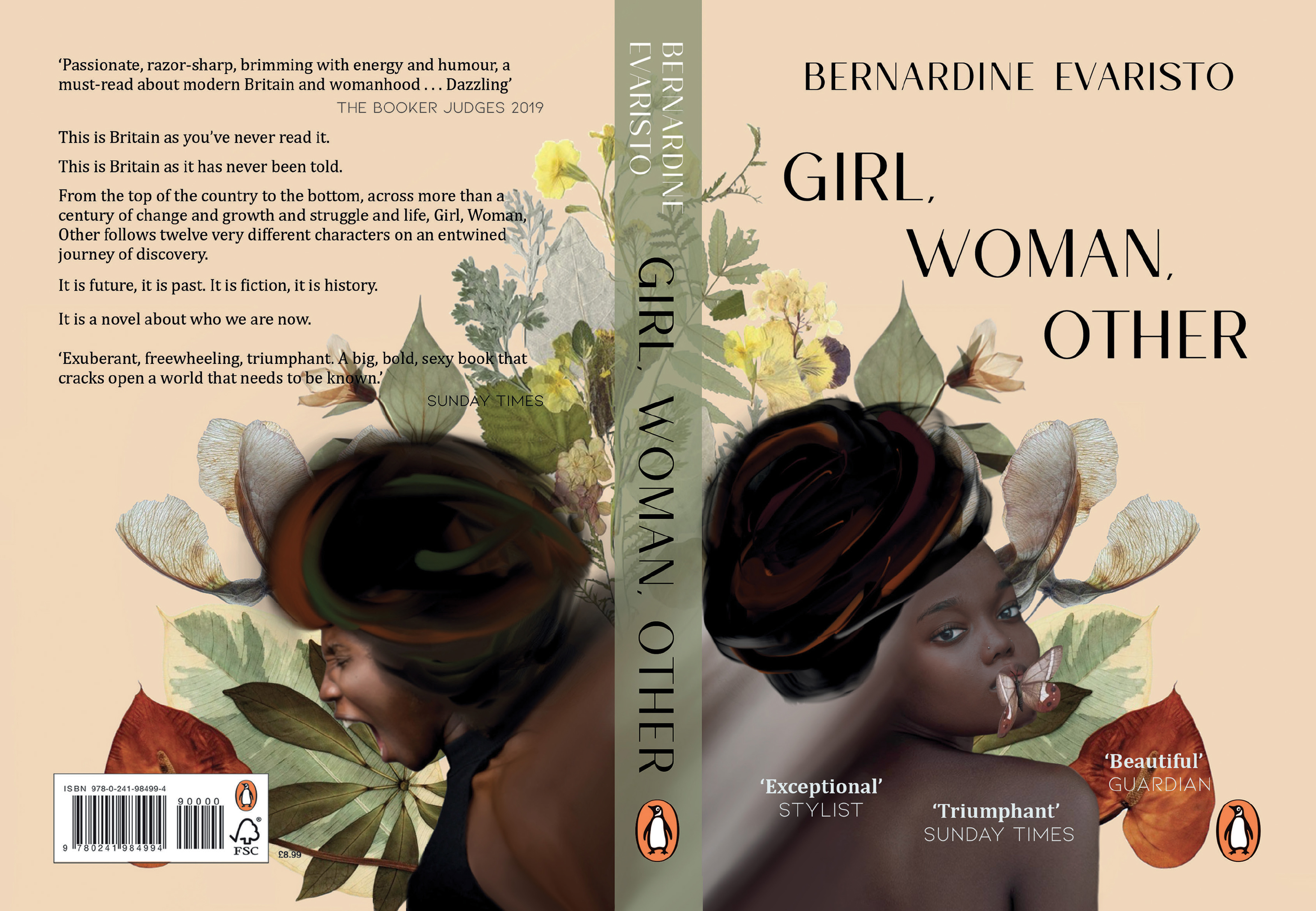 Lucie Tranova's cover design of 'Girl, Woman, Other'