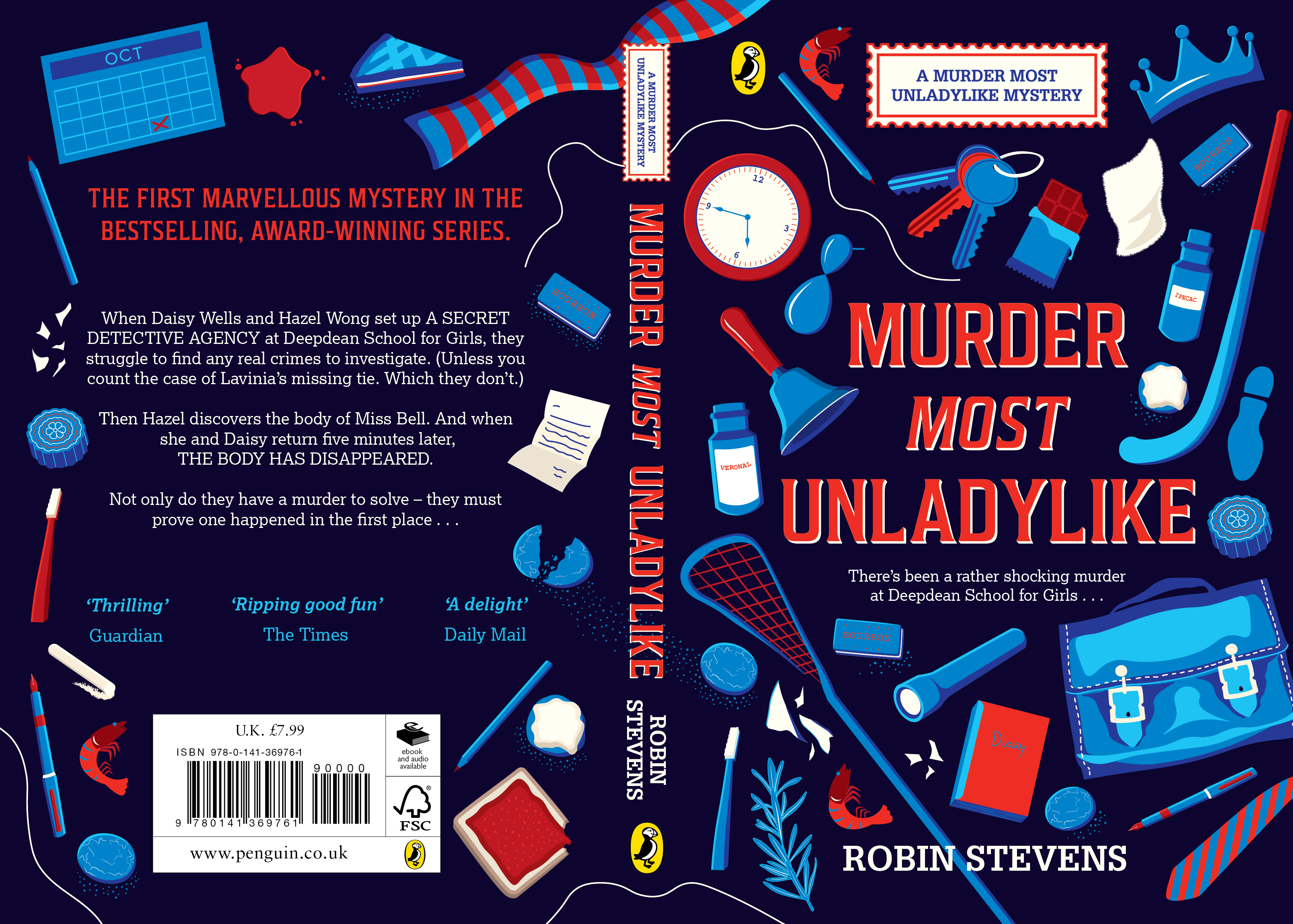 Shannon Murphy's cover design of 'Murder Most Unladylike'