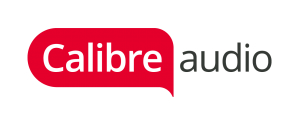 Calibre Audio logo with "Calibre" in white type on a red speech bubble background