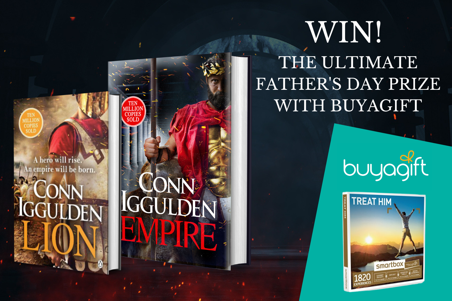 Win a Buyagift experience box and signed copies of Conn Iggulden’s The Golden Age series.